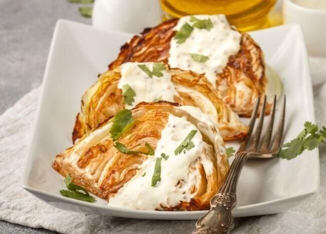 Baked cabbage for gout